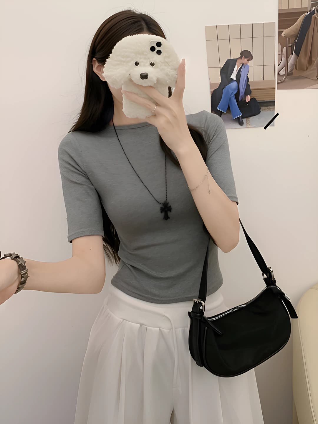 Light grey short