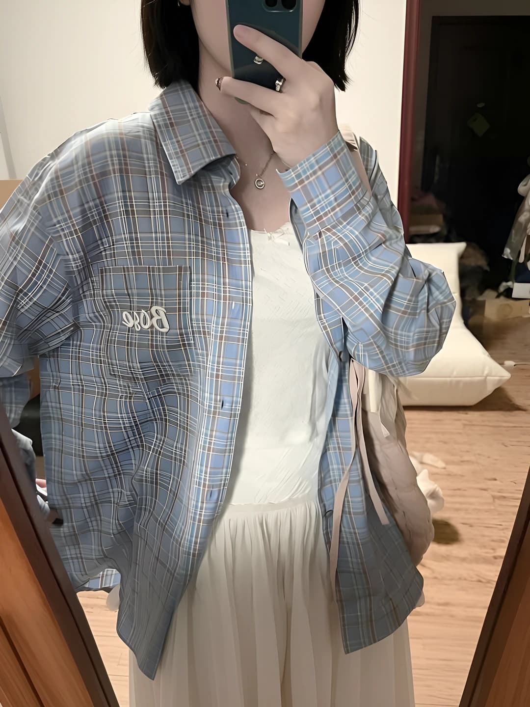 Retro ko'k katak