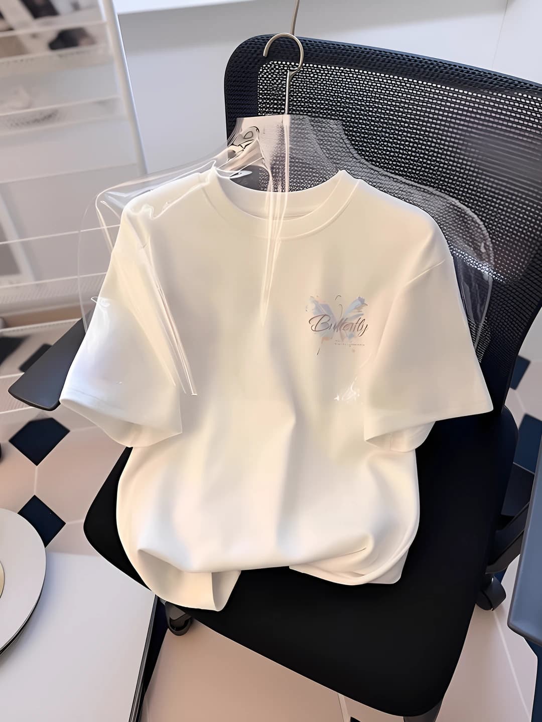 White — left gradient butterfly