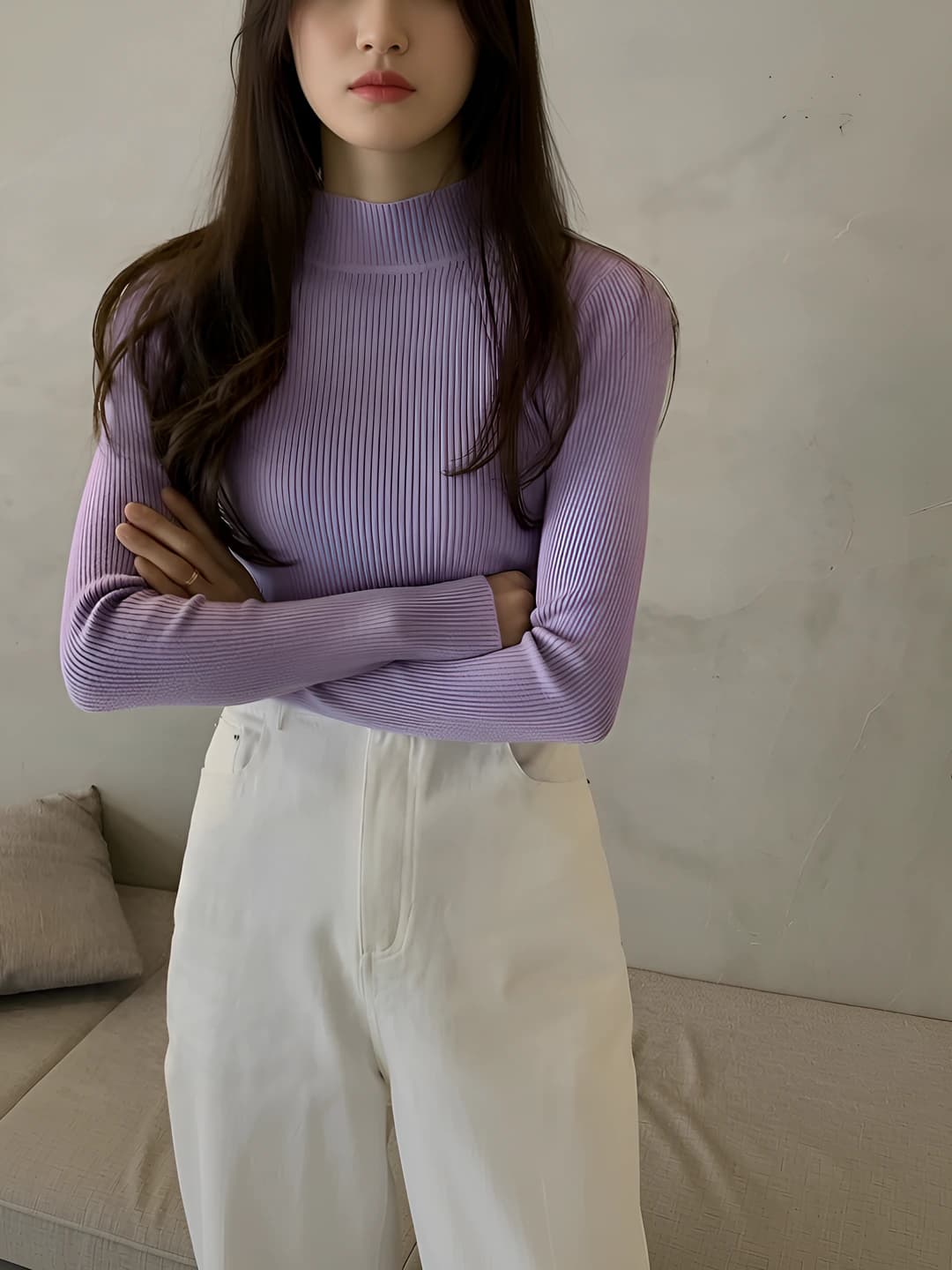 Purple floral + Light pink floral