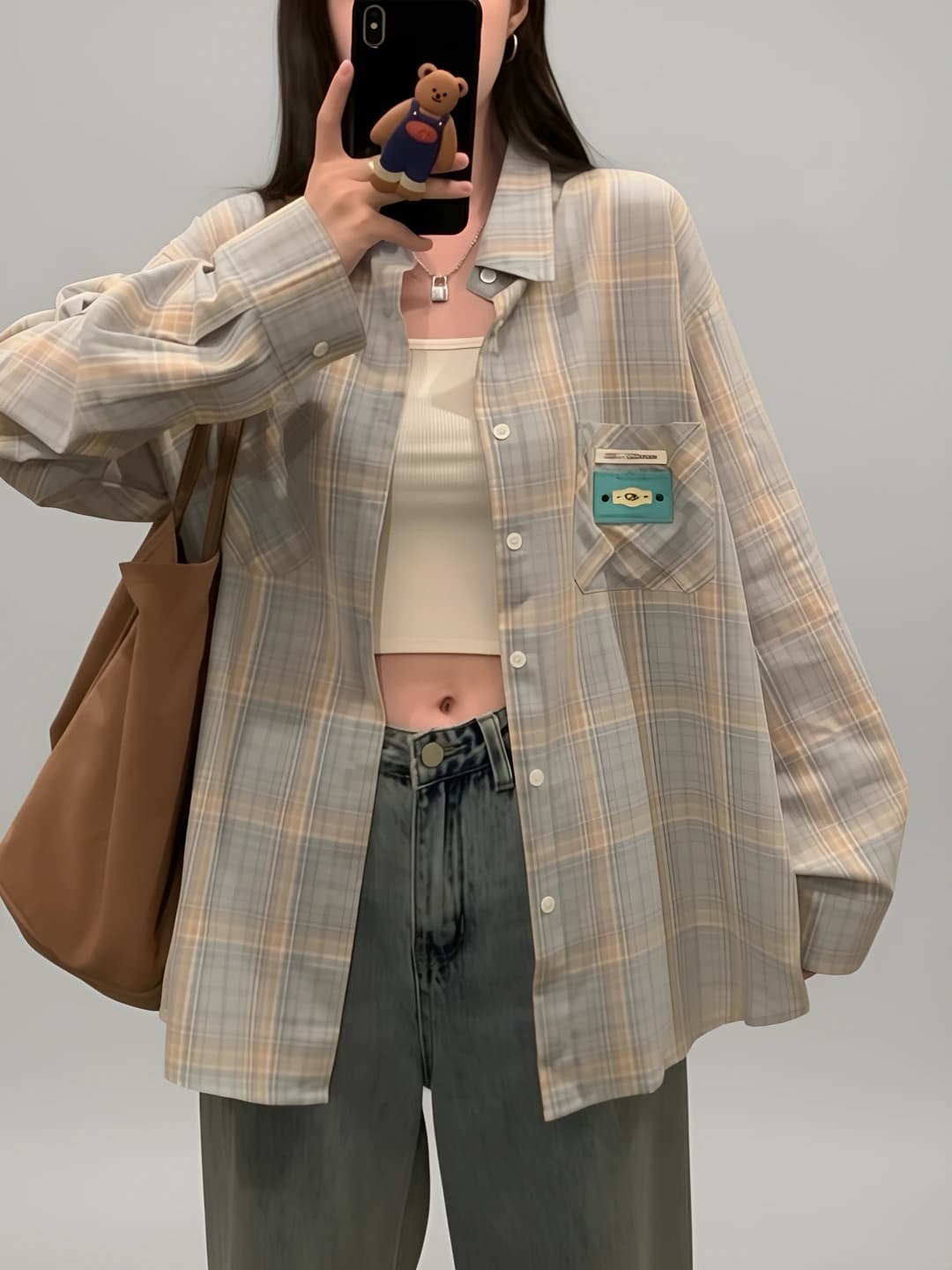 Light blue plaid