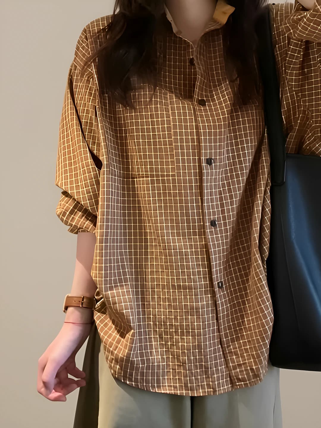 Brown and yellow checkered
