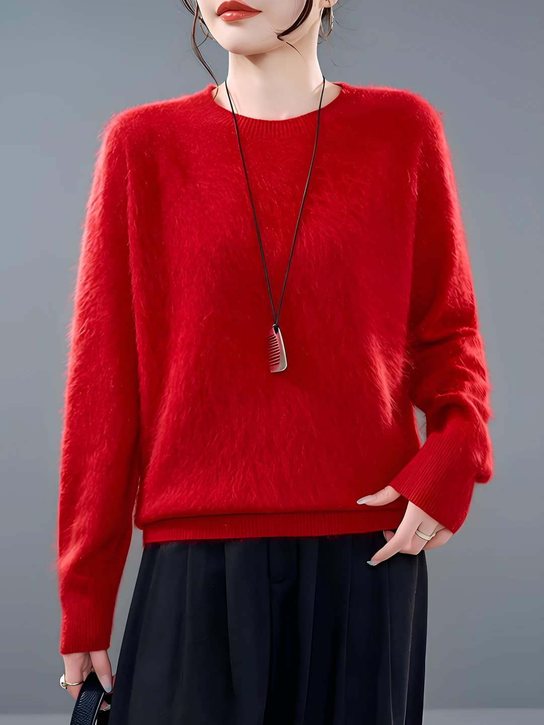 Yangmei Red (Round Neck)