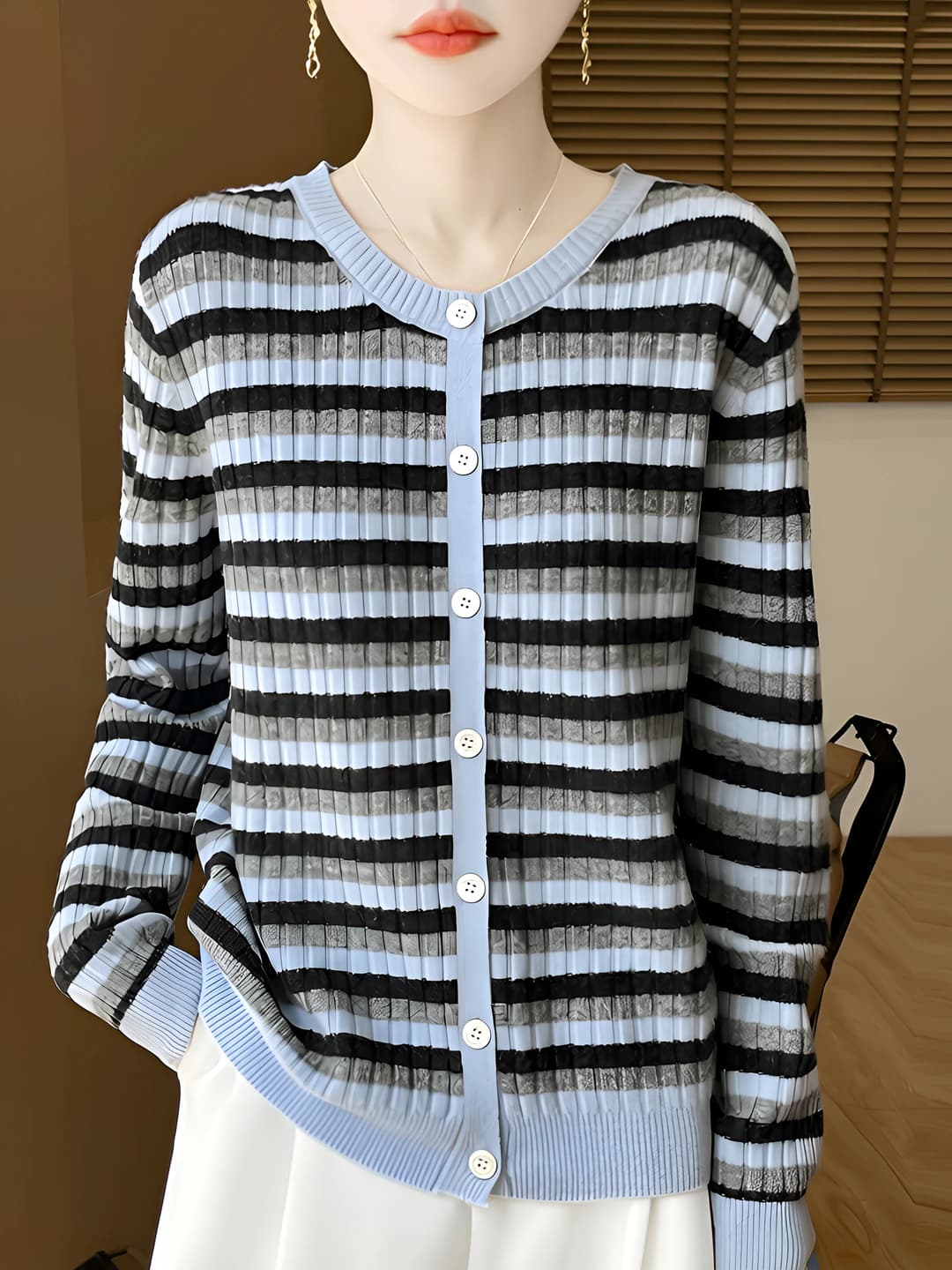 Grey-blue stripes