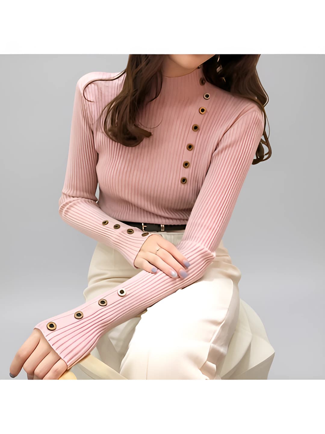 0.5" thin strap, pink, 1 pc