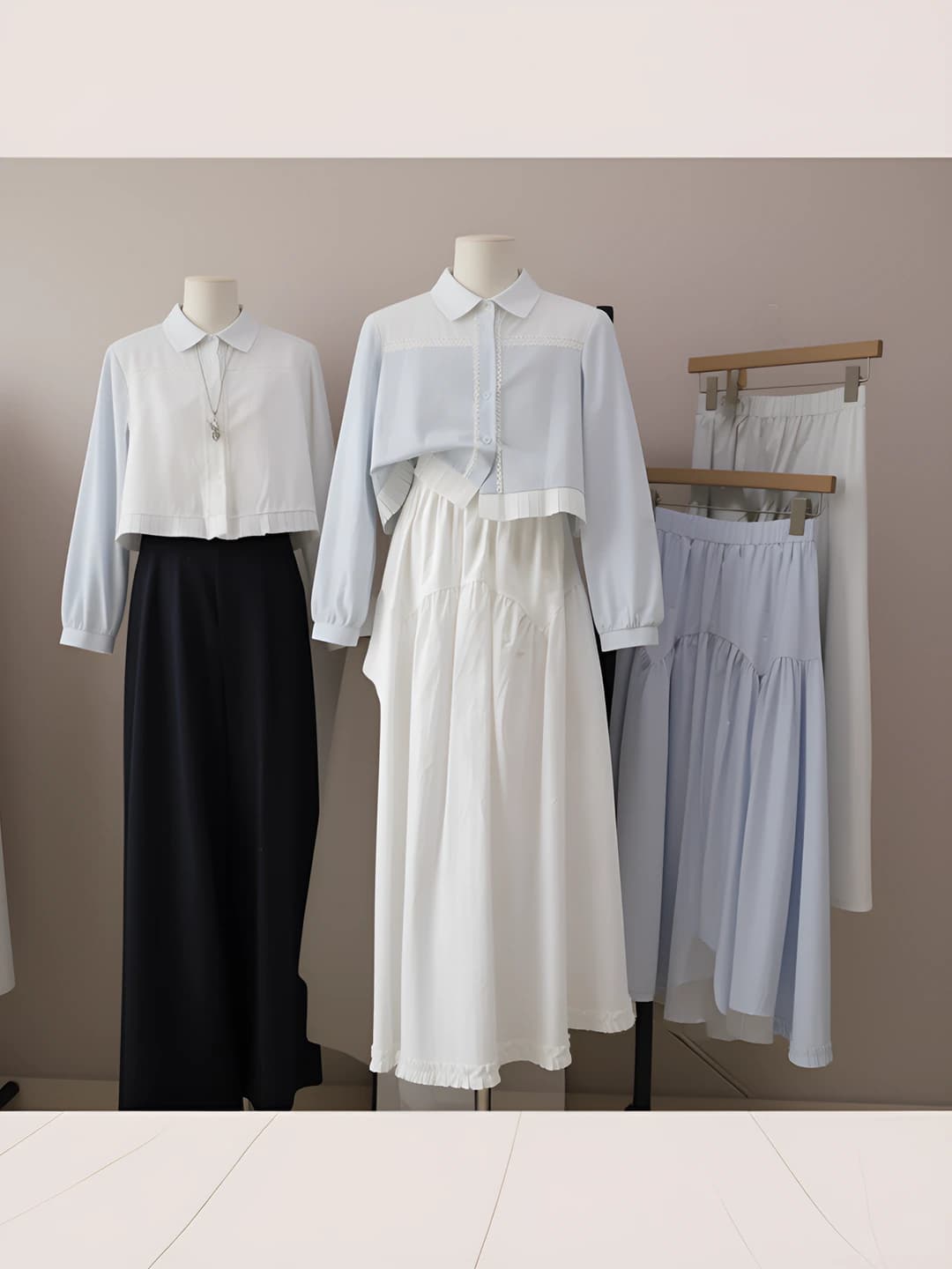 Women's A-line skirt 2026 spring, elastic waist, slimming, solid colour, long skirt