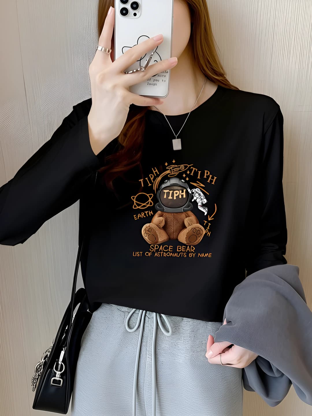 Cartoon Bear Black-230G