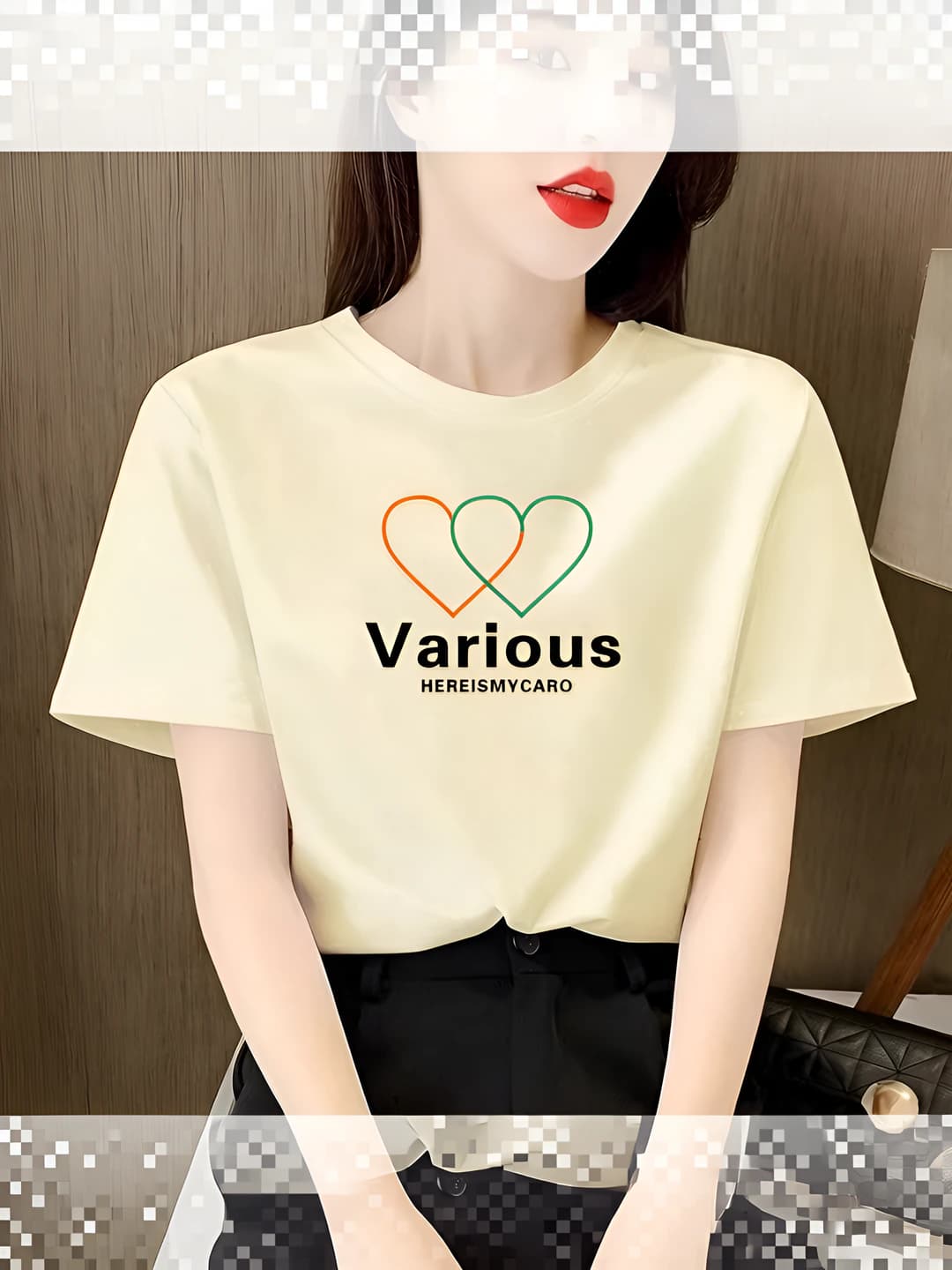 VA double heart apricot