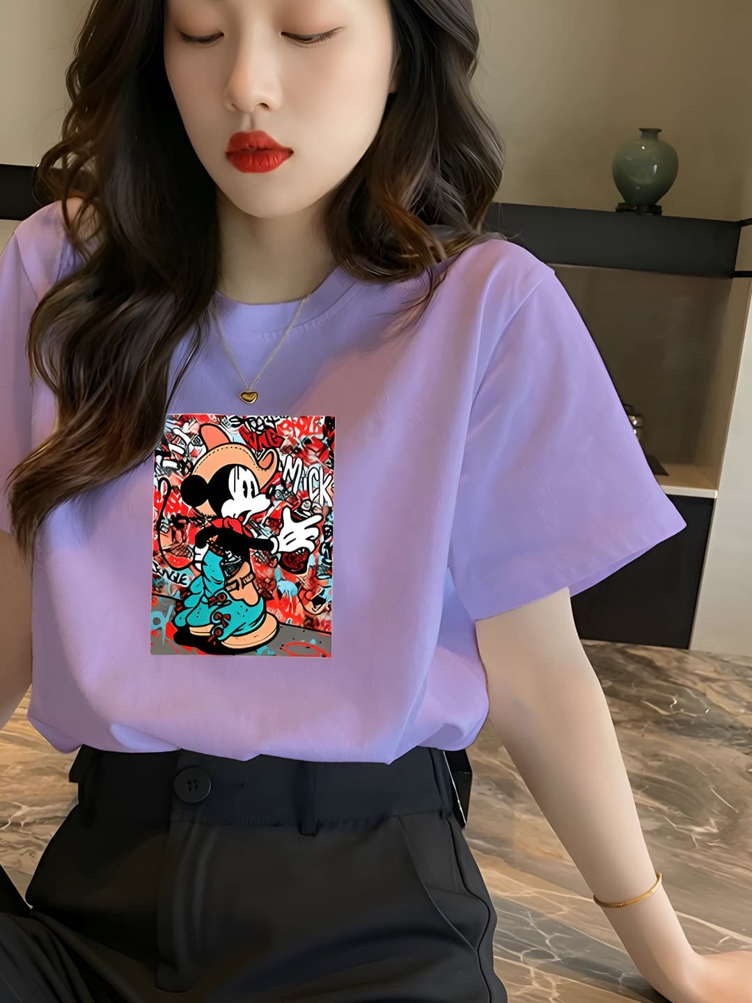 Purple—Mickey