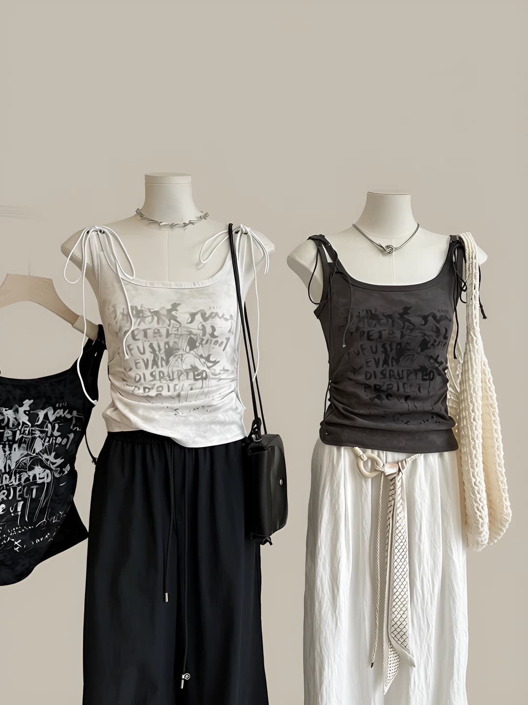 Women's summer sleeveless, slim fit, cropped, slimming strap top, 90%–95% cotton, summer, spring, autumn