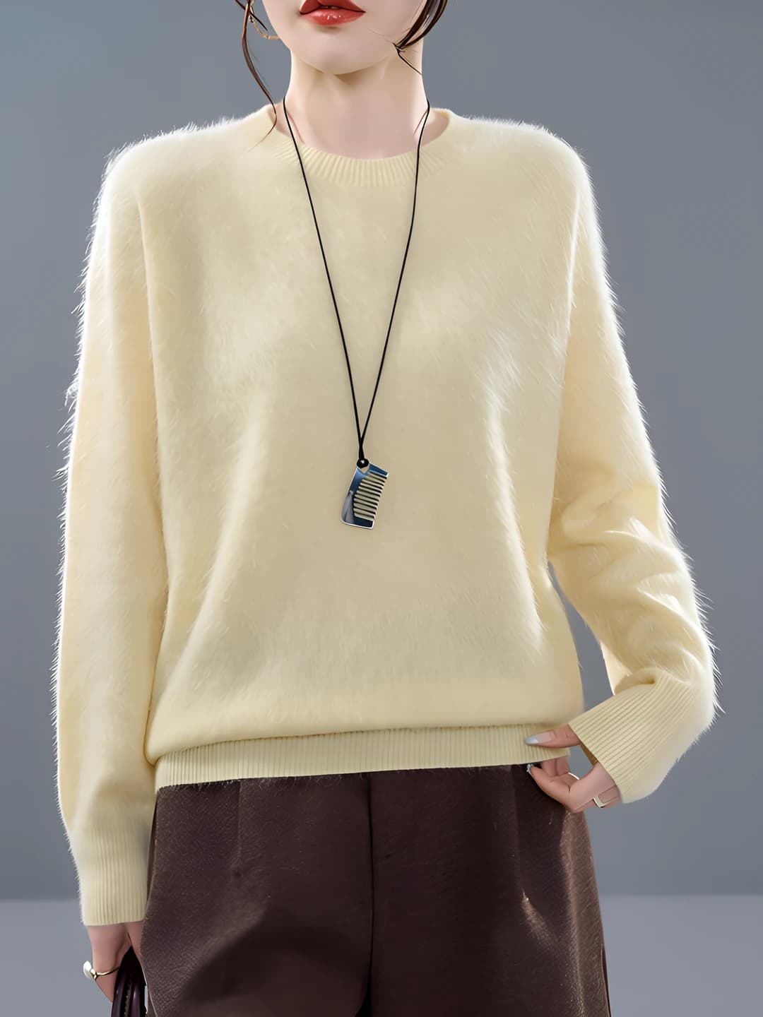 Feather Yellow (Round Neck)