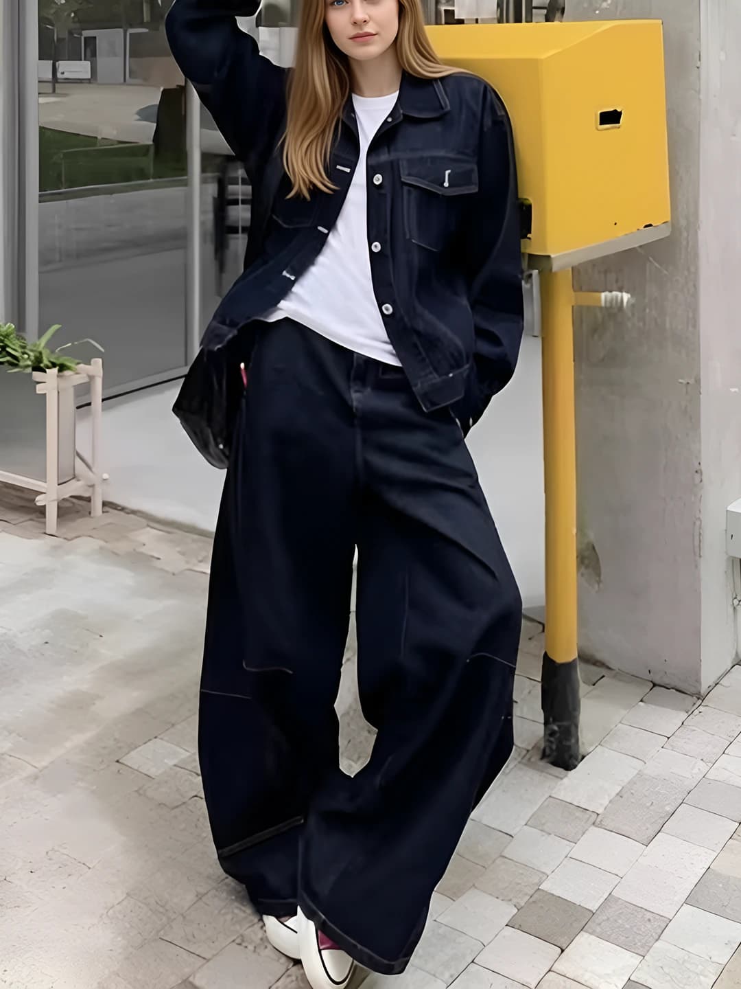 Blue denim pants (single)