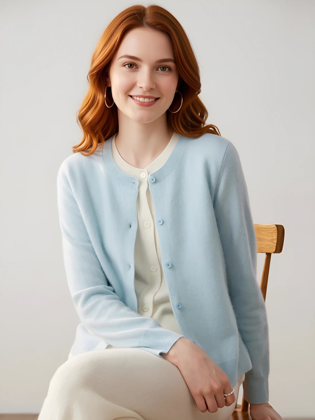 Sky Blue + Champagne White
