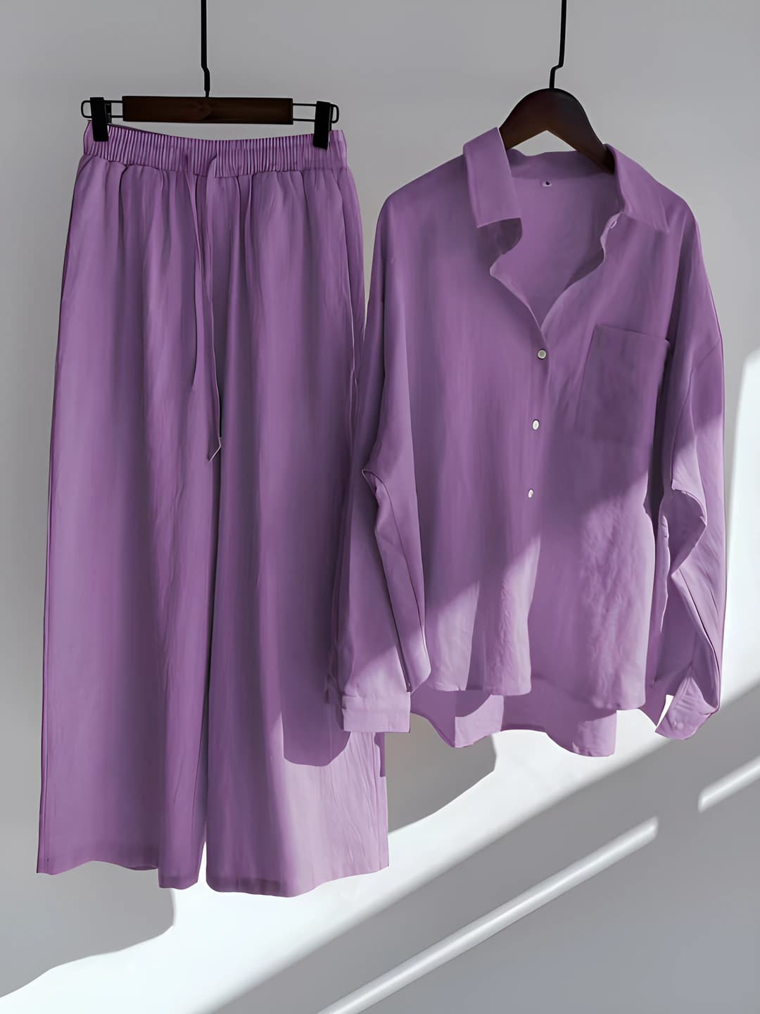 Purple floral + Light pink floral
