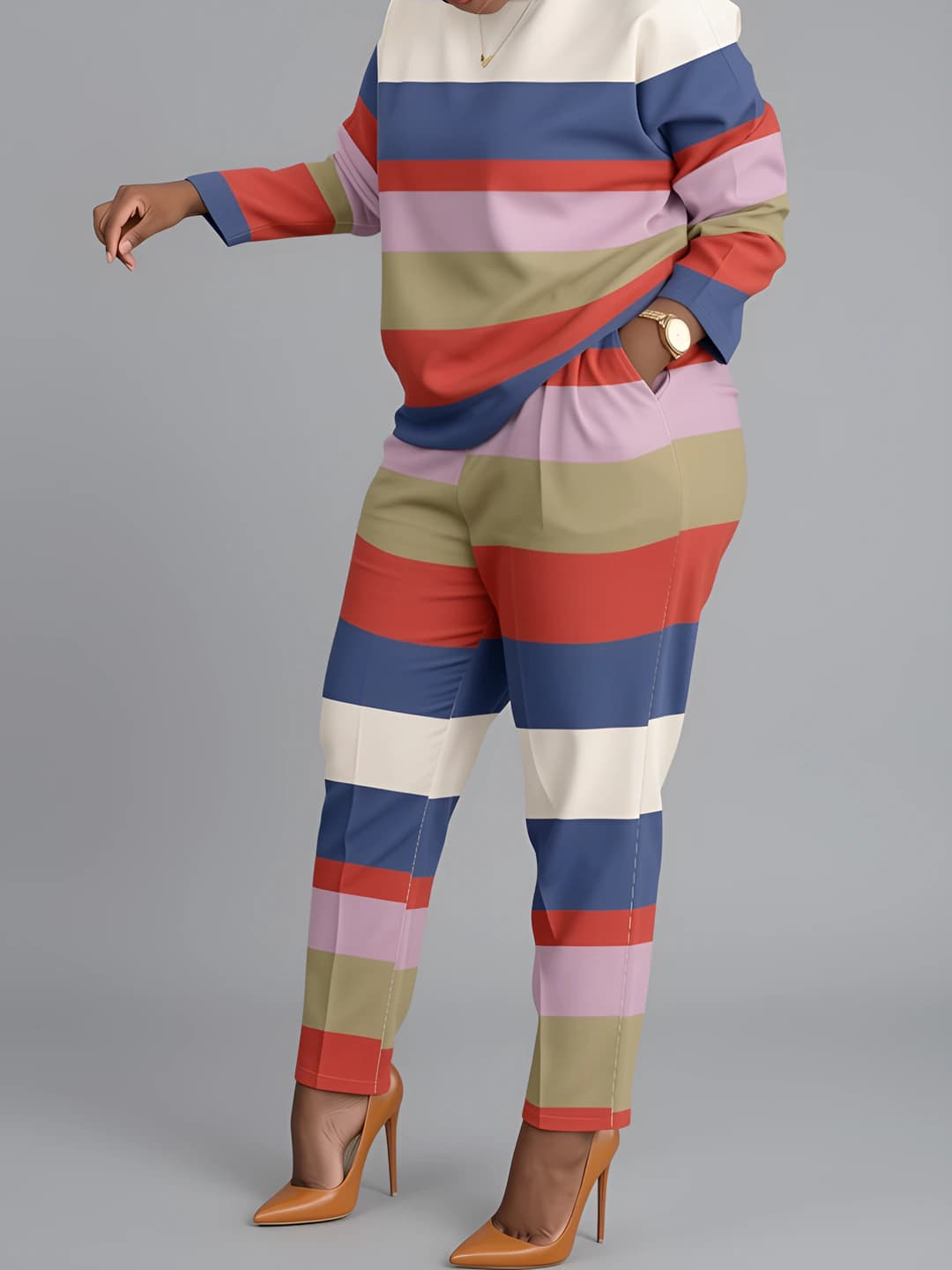 Yo'l-yo'l patchwork print