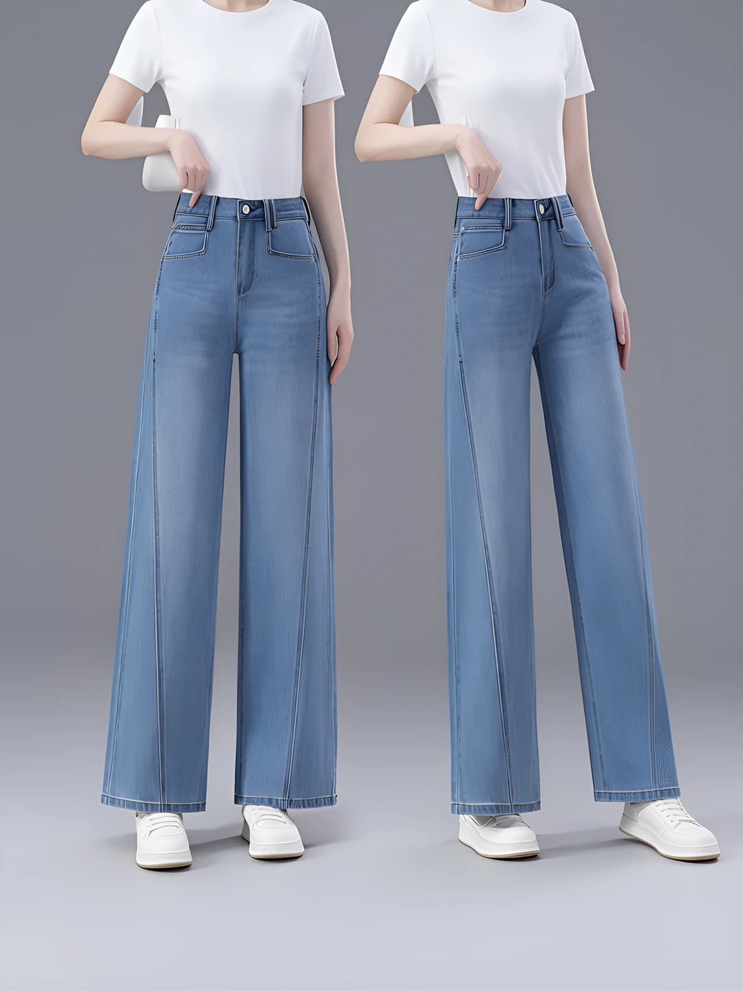 Light blue long pants 0603