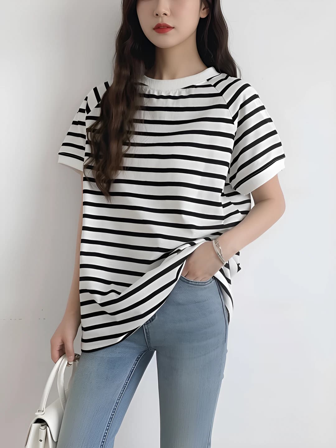 Black & white striped
