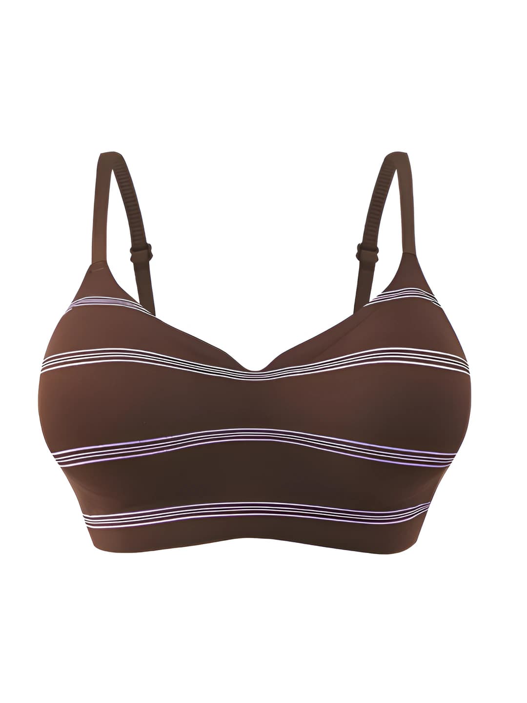 Mocha brown striped