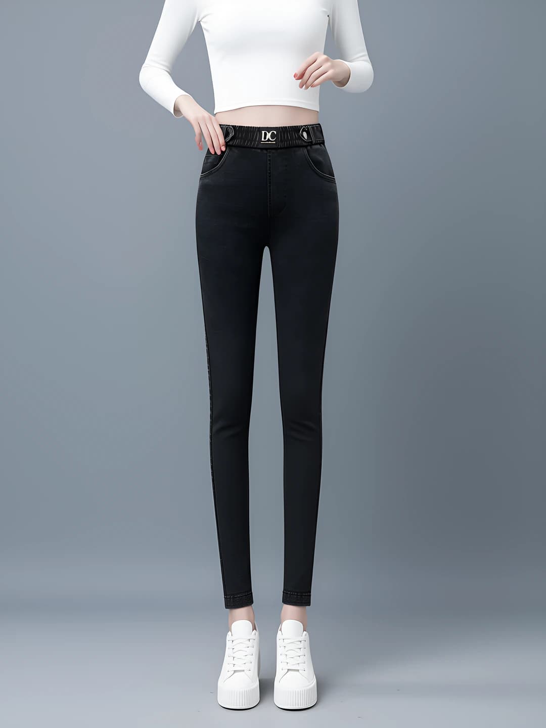 Black and Grey Pants 904