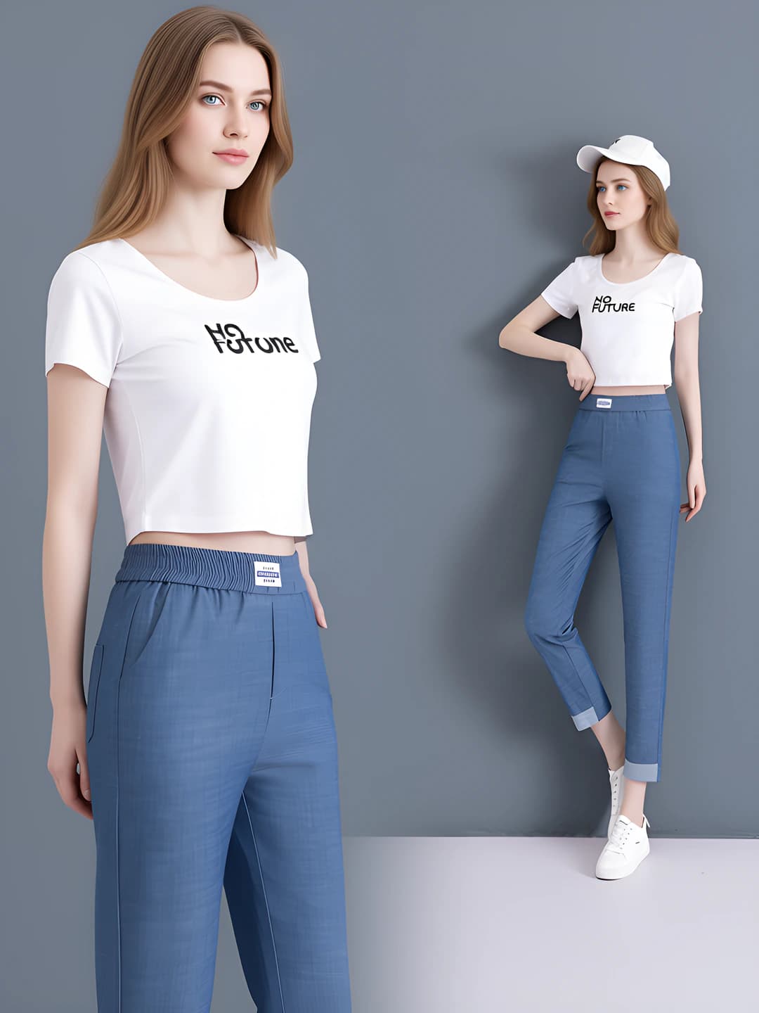 Синий Tencel 604 9/10