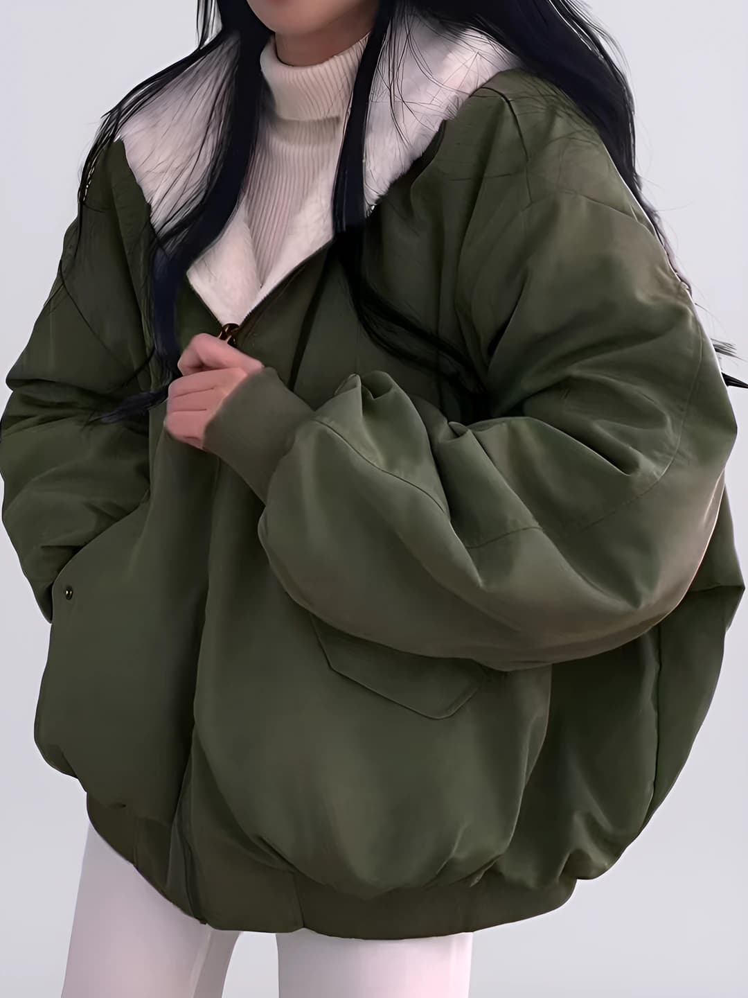 Military green reversible