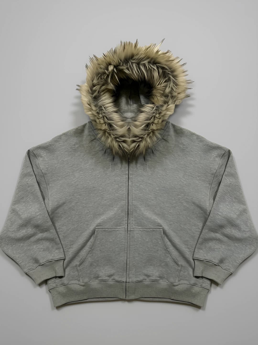 Solid grey hoodie