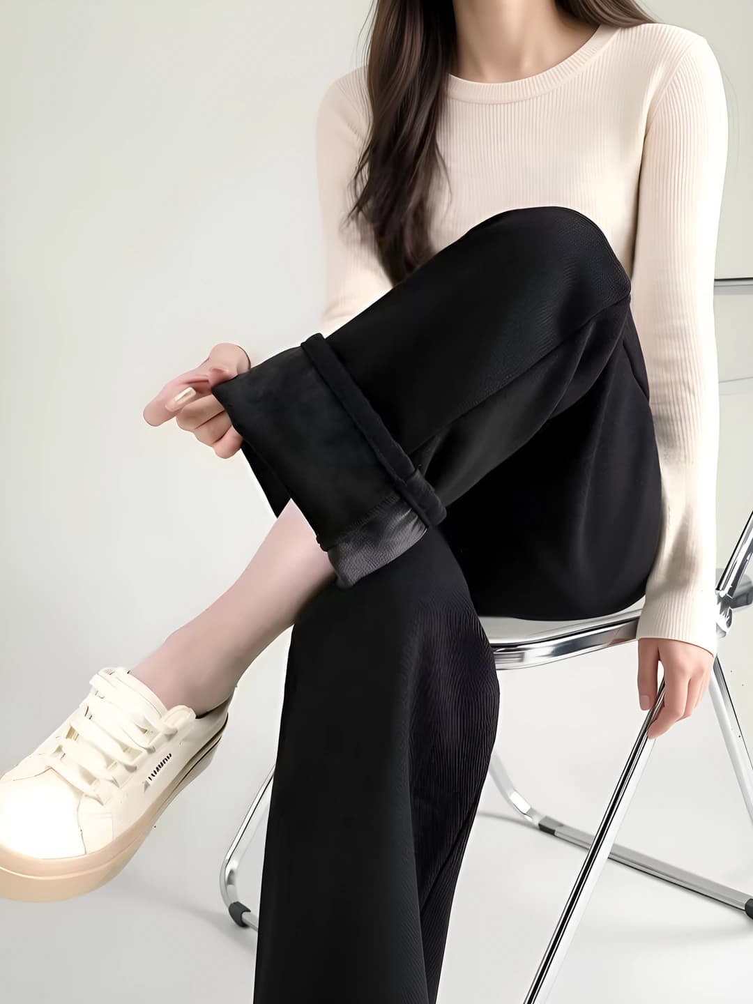 Black with fleece