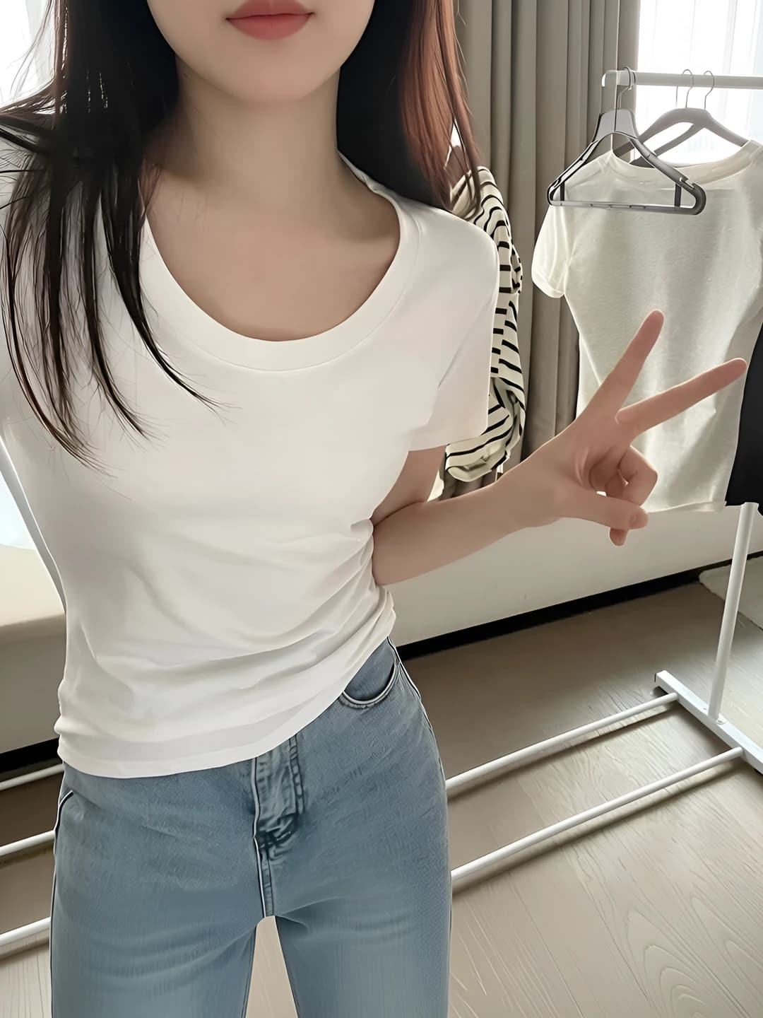 Yumaloq yuqori Oq