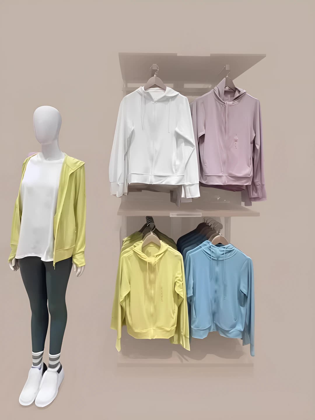 Women's sun-protective mesh light jacket and windbreaker with zip, long sleeve, pockets, UPF40+