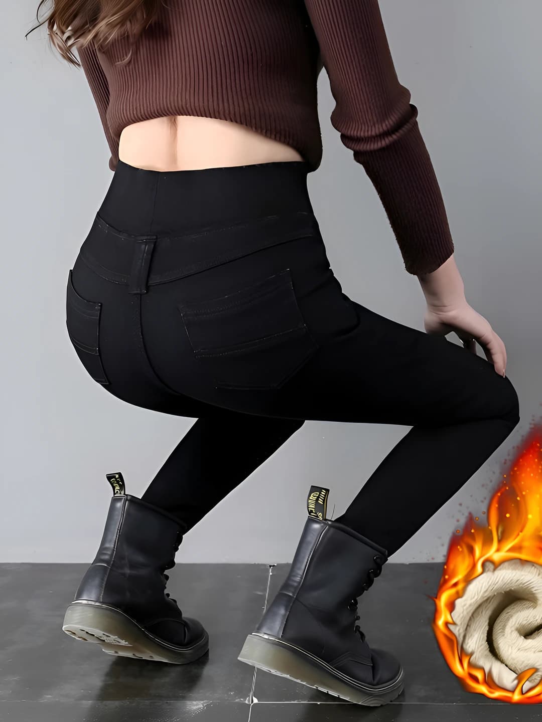 Black with fleece
