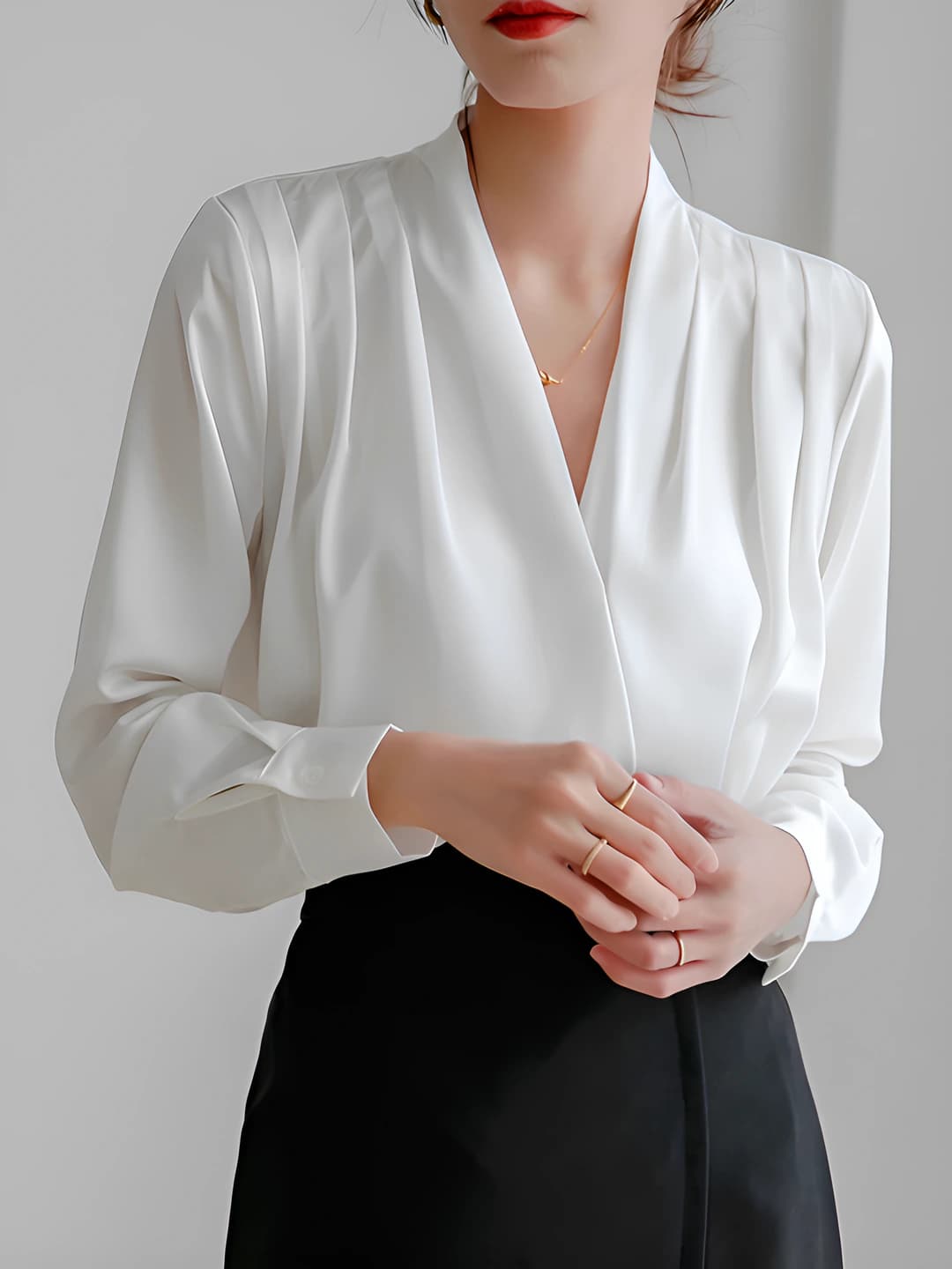 White long sleeves