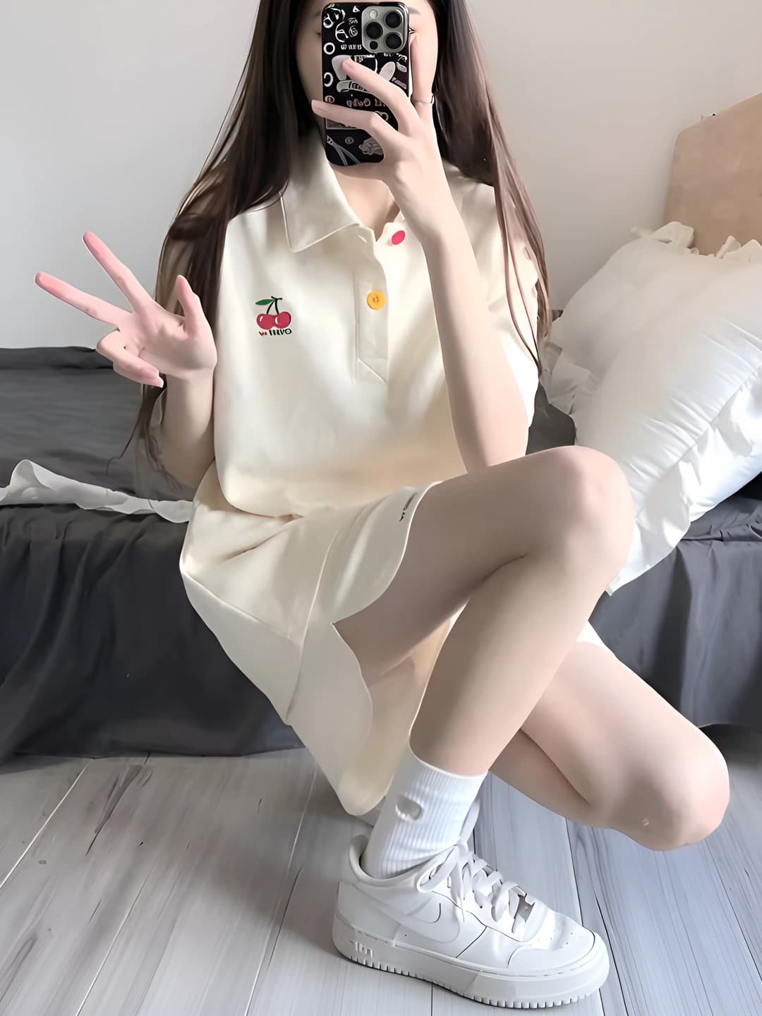 Muzli qizil polo