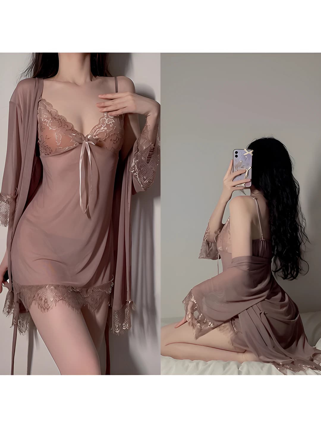 Розовый комплект из 3 предметов