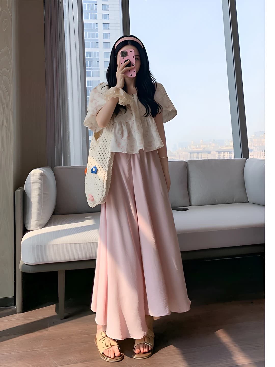 Sakura pushti, oddiy, astar bor