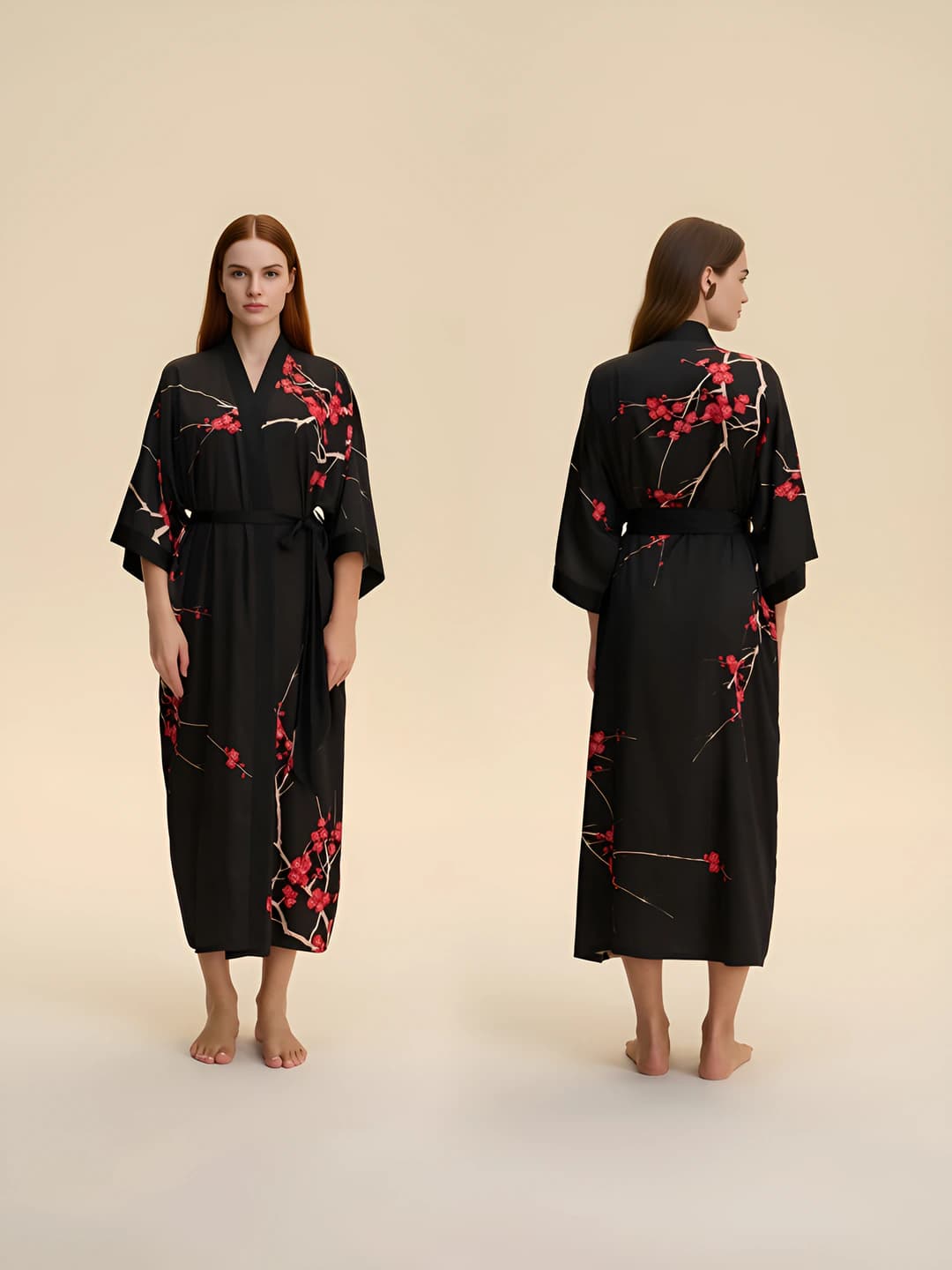 Black, floral