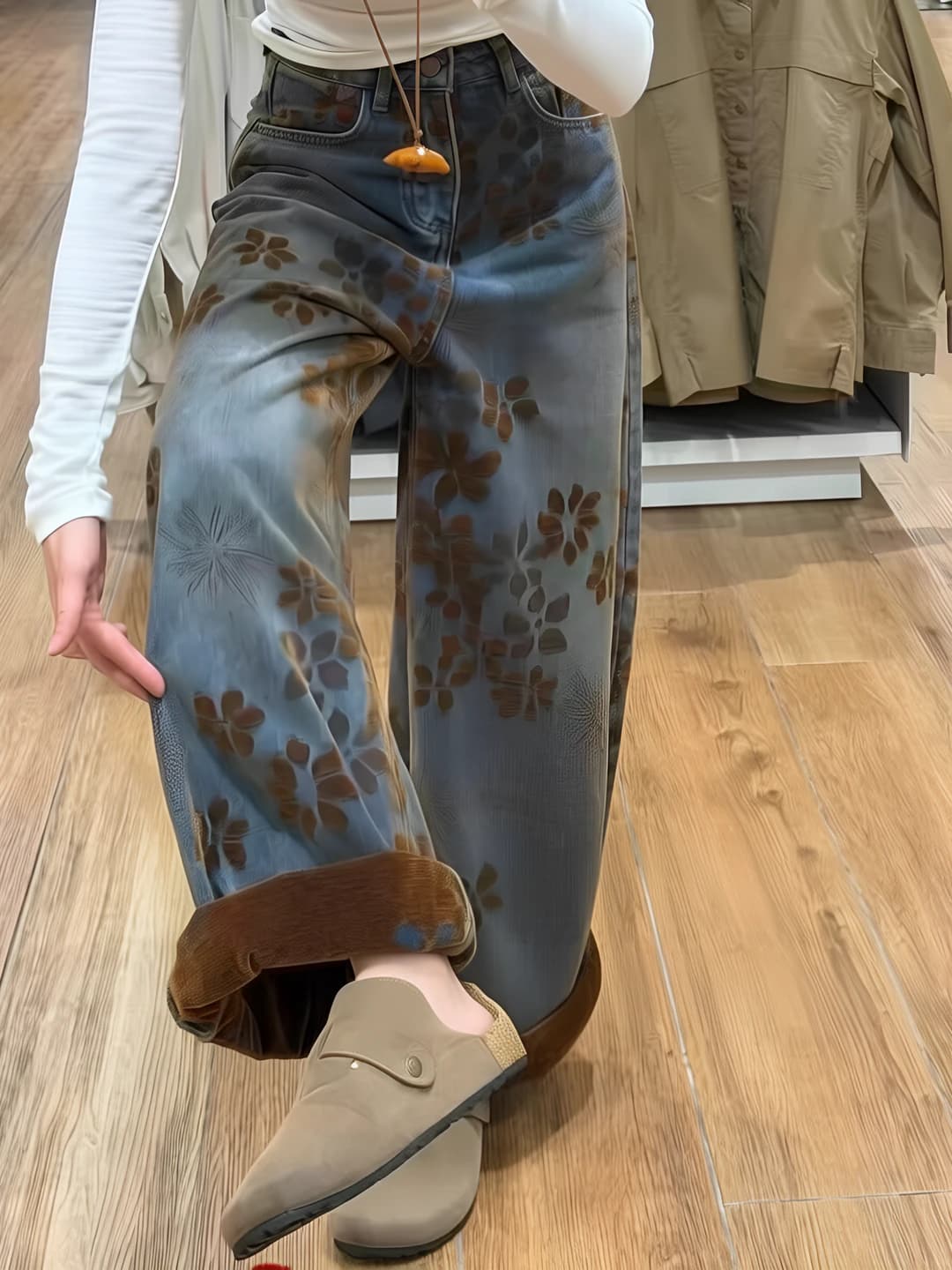 Retro Blue Fleece, Thick (Petite)