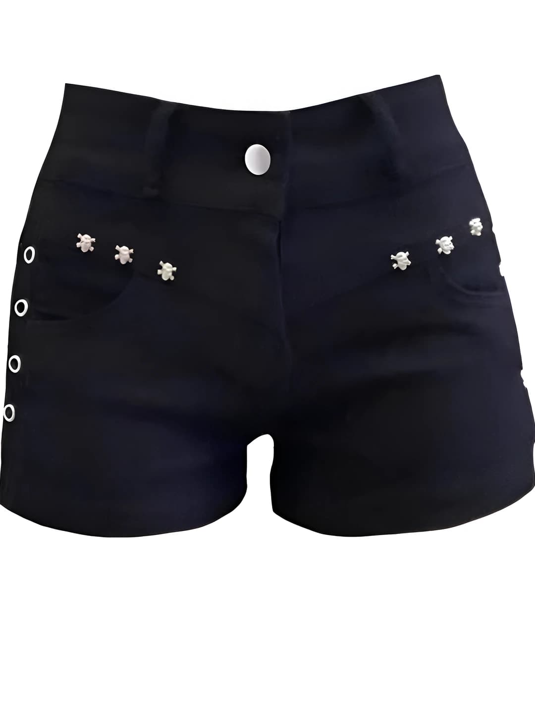 Women's summer denim shorts, low waist, slim fit, slimming, thickened, straight cut, stretch, 2026