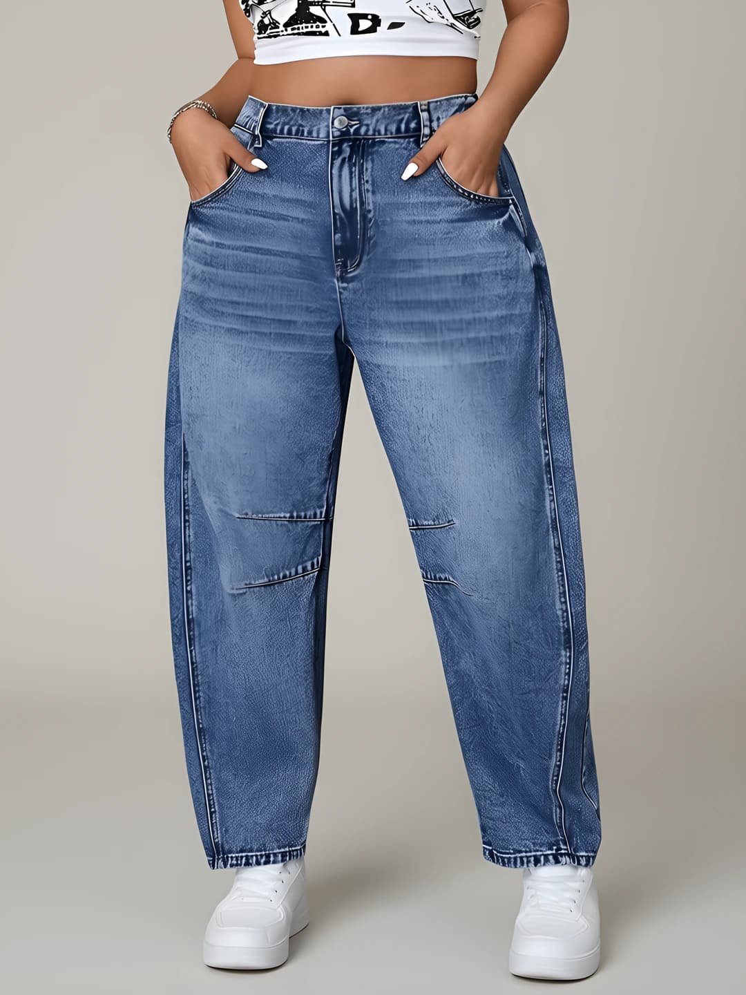 Women's retro loose fit wide and flared jeans, 2026 summer, high waist, trousers, straight cut, thin fabric, non-iron