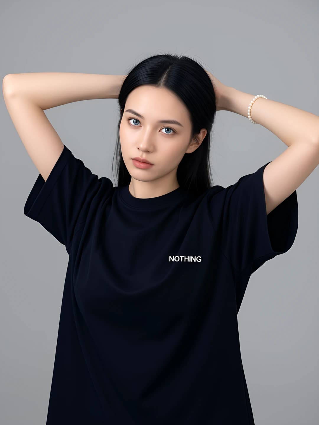 Women's short sleeve t-shirt, crew neck, loose fit, printed, summer 2026