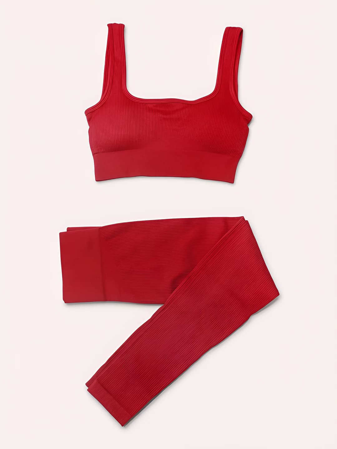 Red Bra Top and Pants