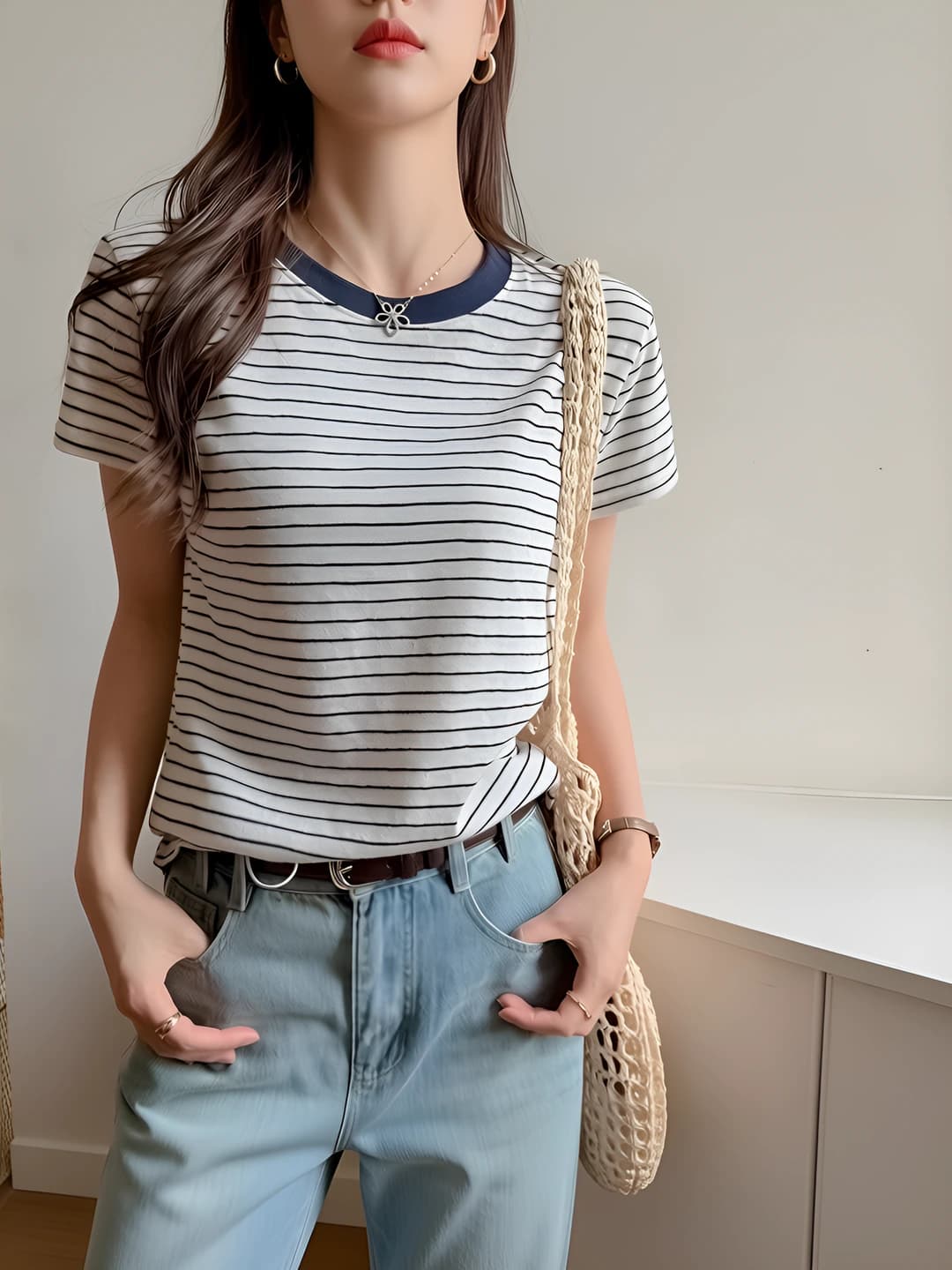 Blue striped