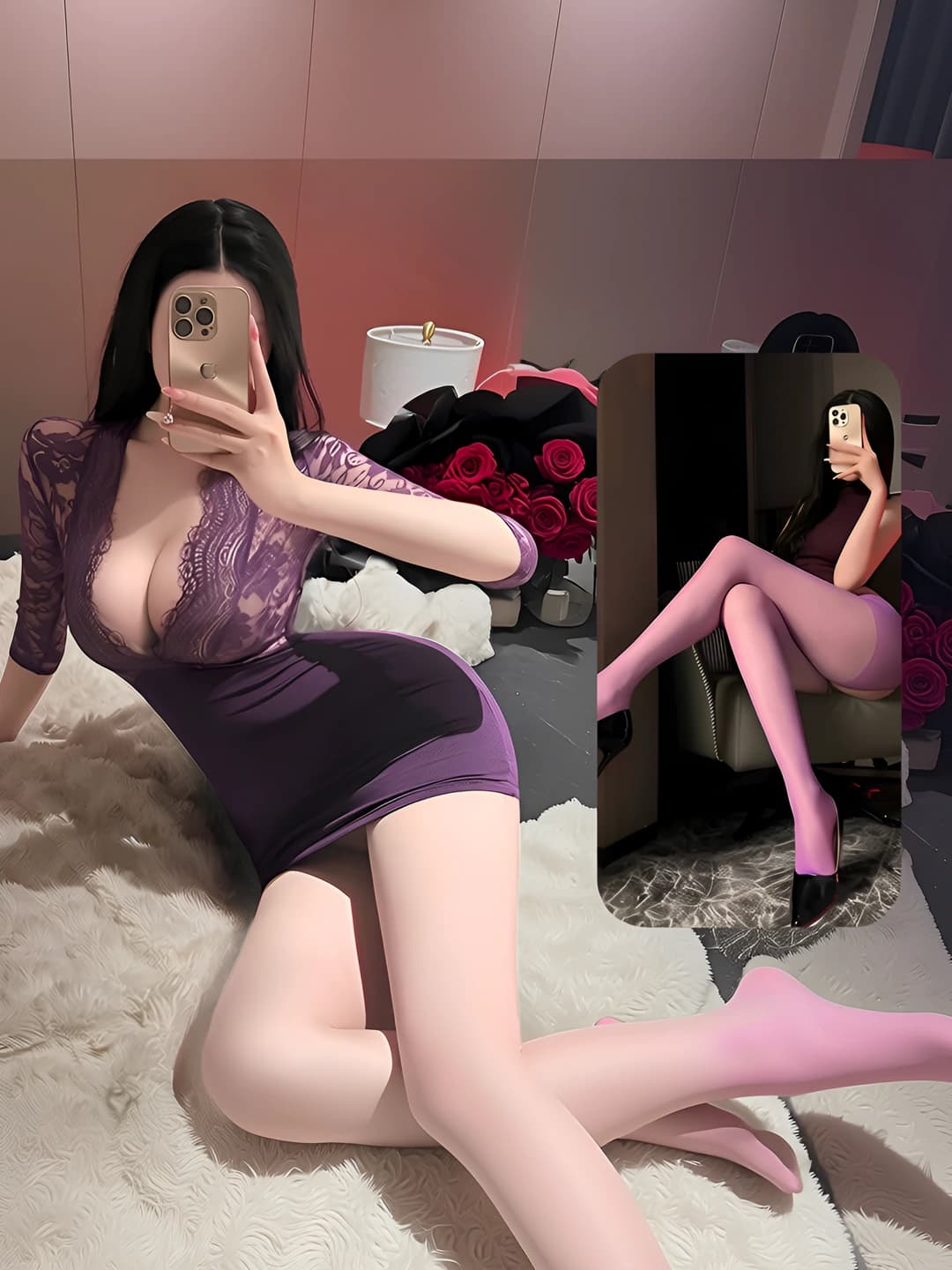 Purple + open