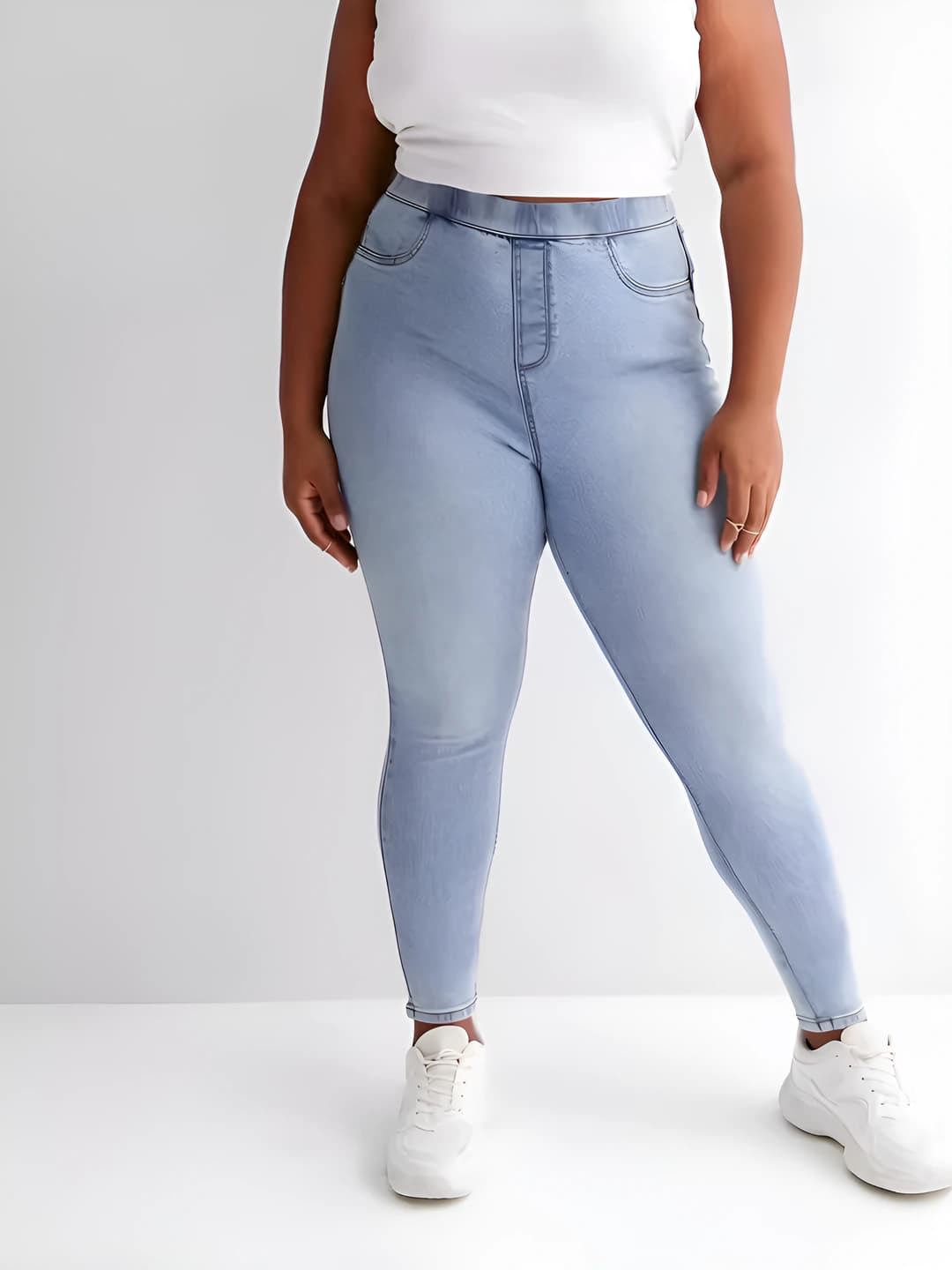 Light blue, faded