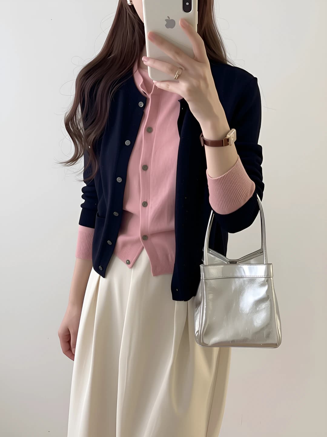 Navy & pink