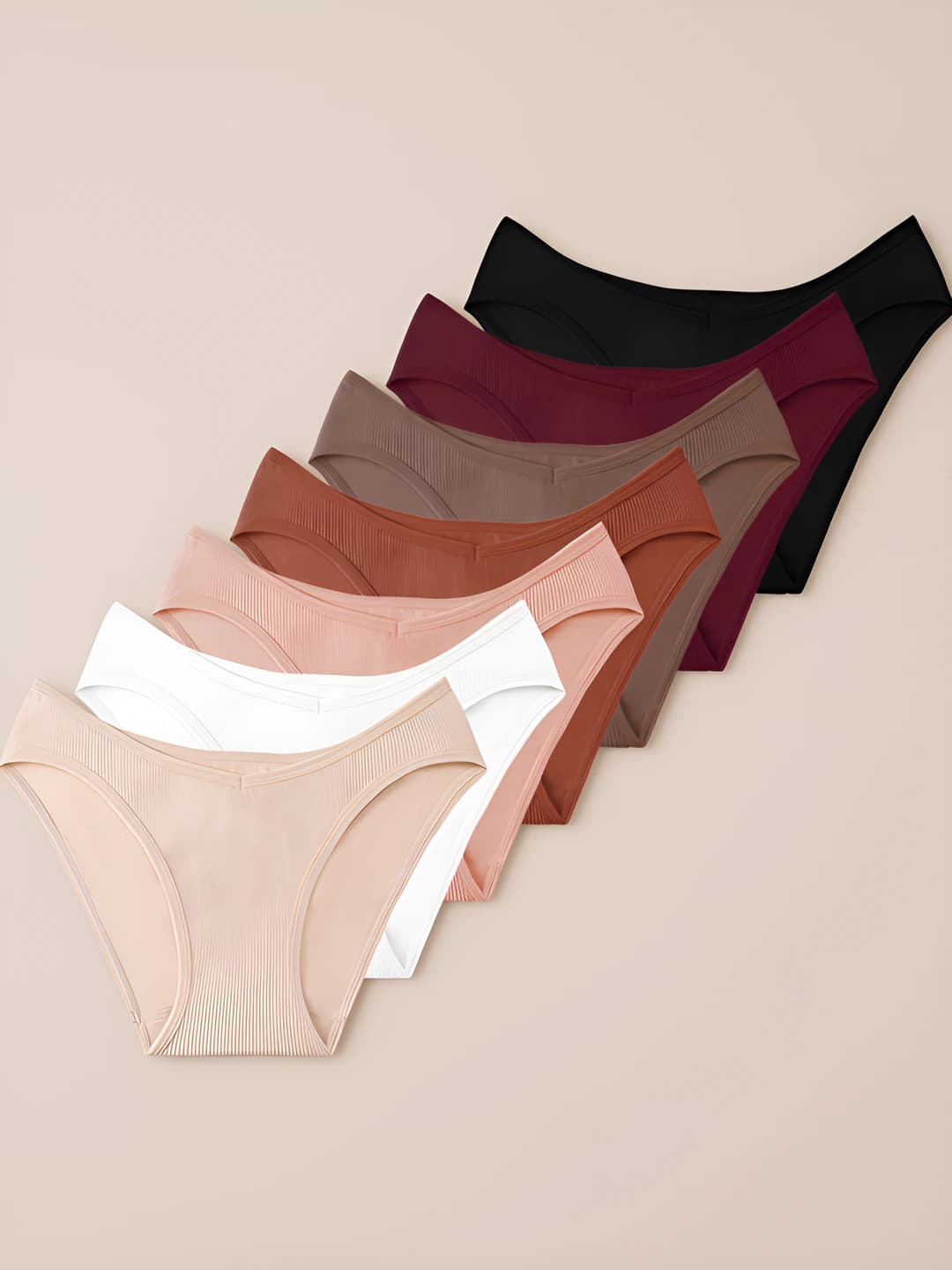 Women's seamless low waist briefs, breathable, antibacterial, hip-lifting, tummy control, sports, solid colour, for all seasons