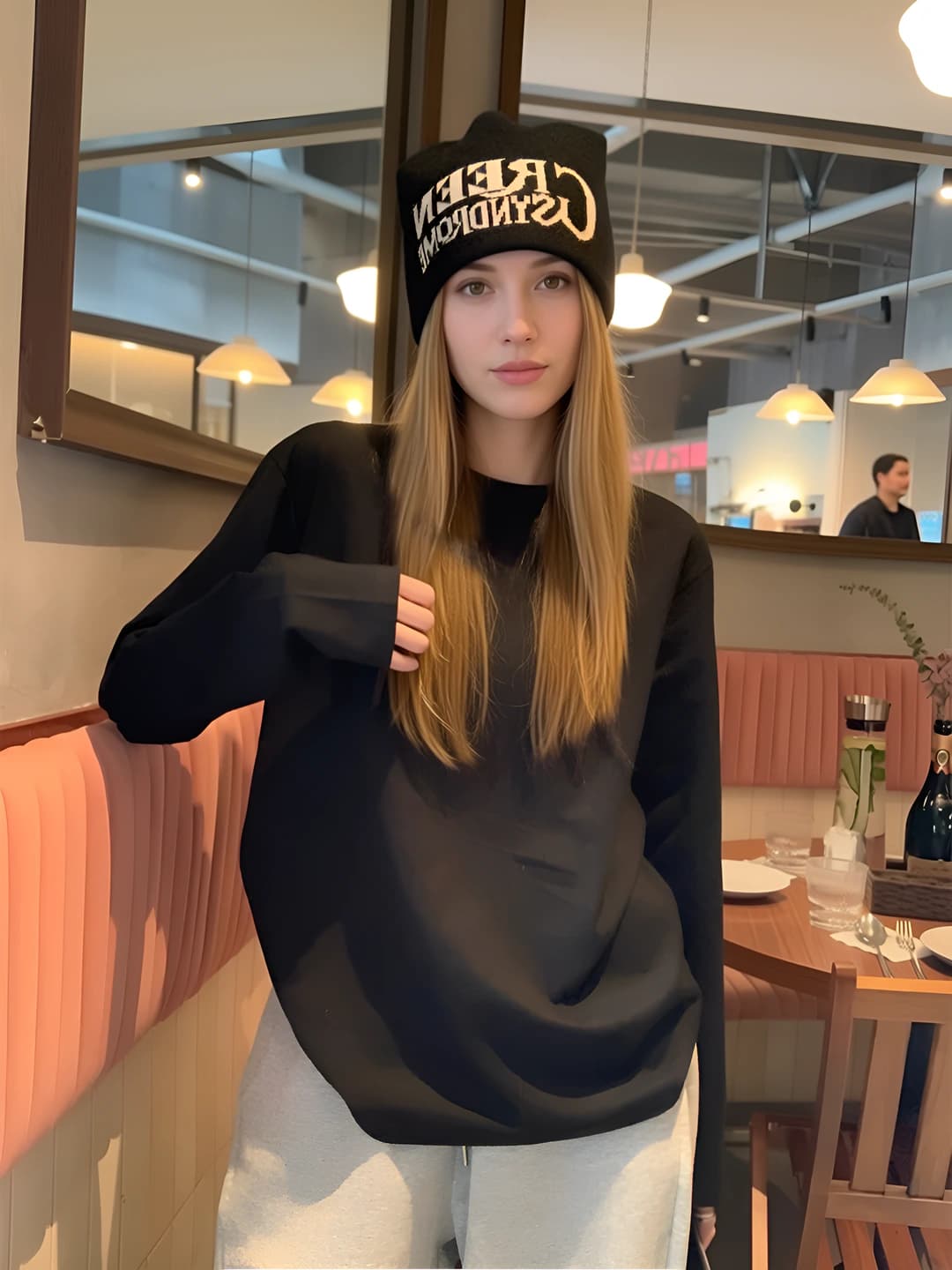 Чёрный длинные рукава