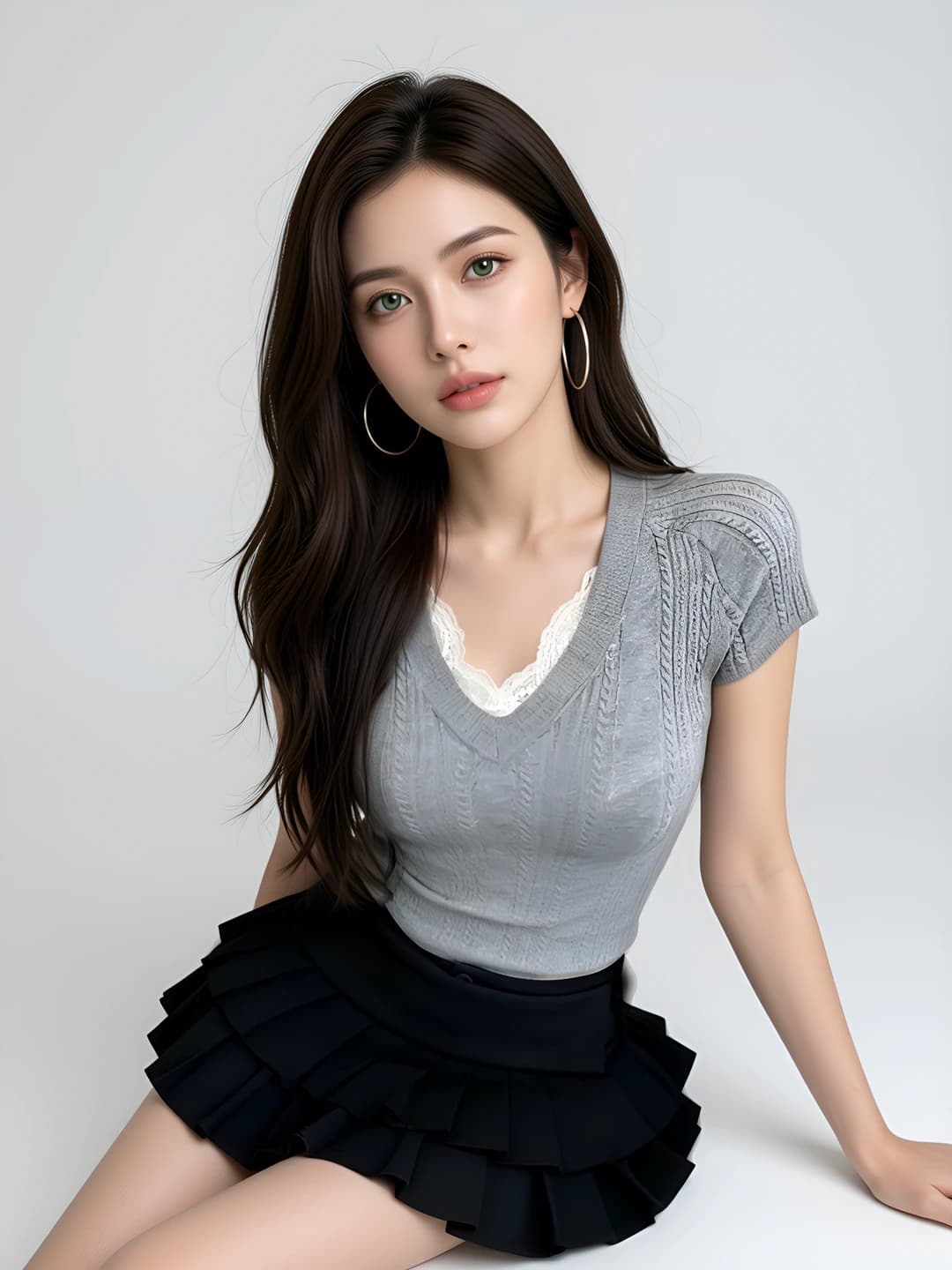 Light grey short