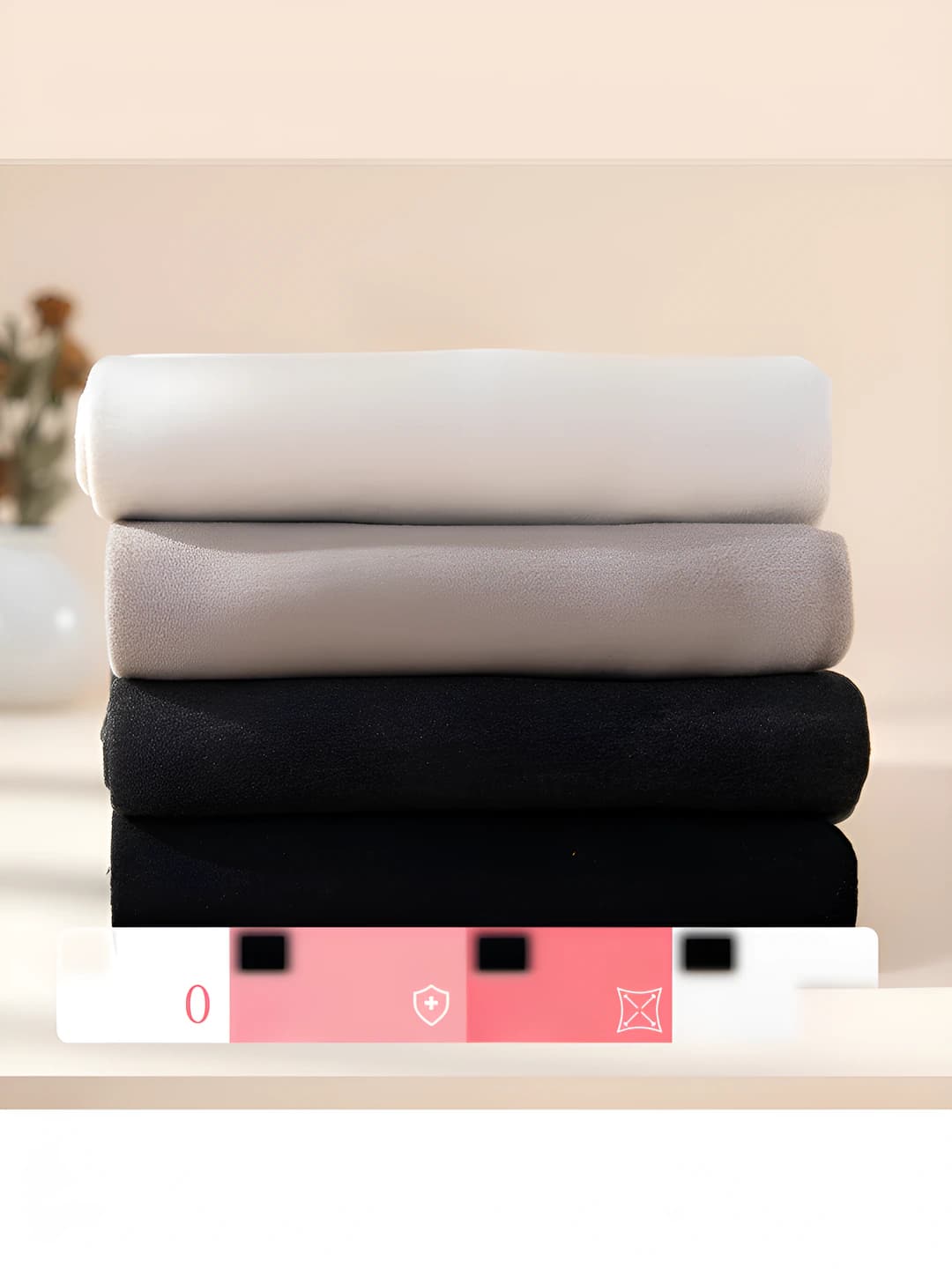 Women's fleece-lined wool thermal underwear bottoms, thickened, seamless, trousers, autumn-winter