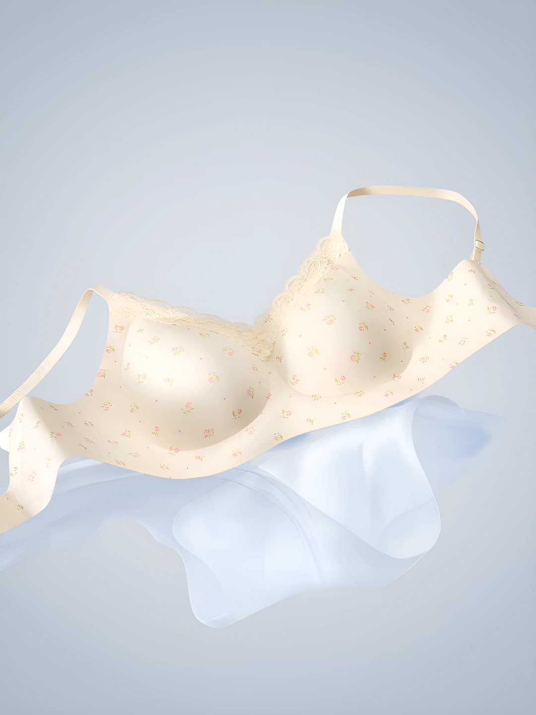 Women's seamless bra, soft support, 3/4 cup, side control and lift