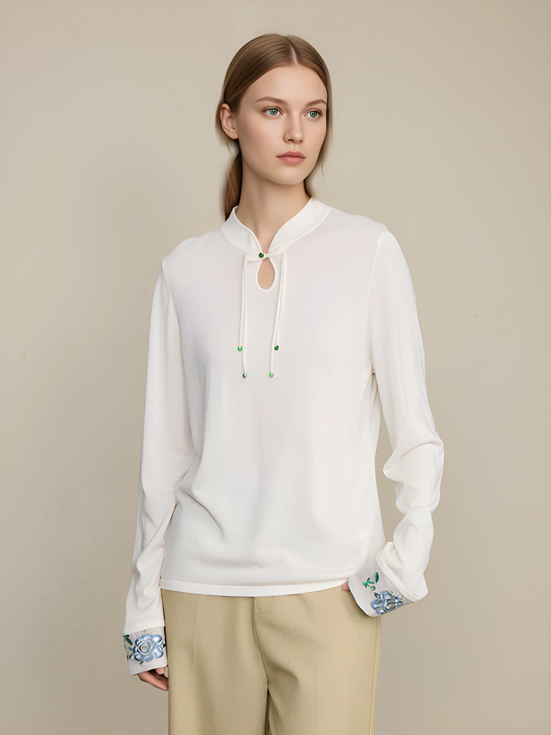 Tencel wool [Milk white, 68s]